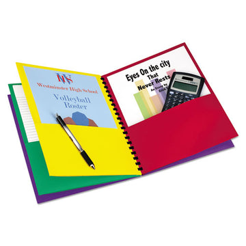 Oxford™ Elegant Stripe Eight-pocket Organizer, Embossed Leather Grain, 11 X 8.5, Assorted Colors freeshipping - TVN Wholesale